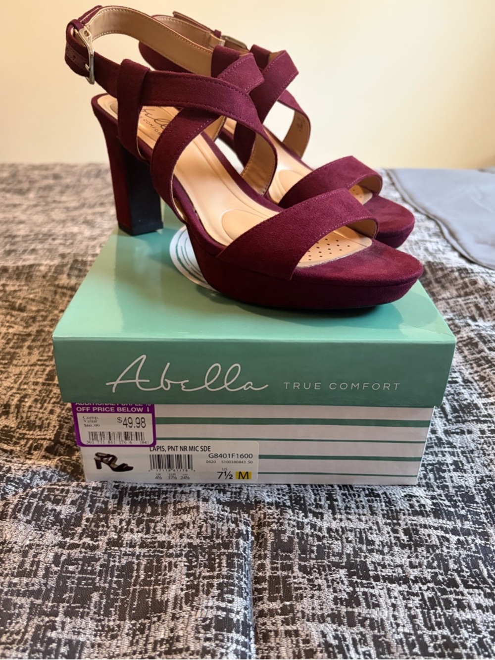 Abella True Comfort Lapis Platform Sandal